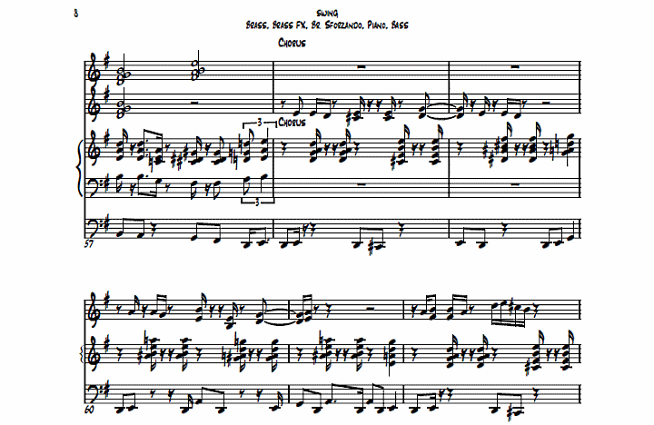 Swing Your Troubles Away - Full Score (g)